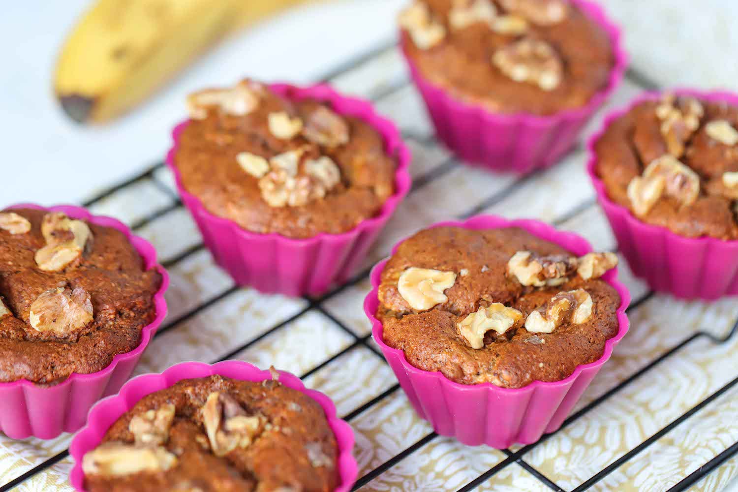 Vegan Banana & Almond Muffins - Roshni Sanghvi