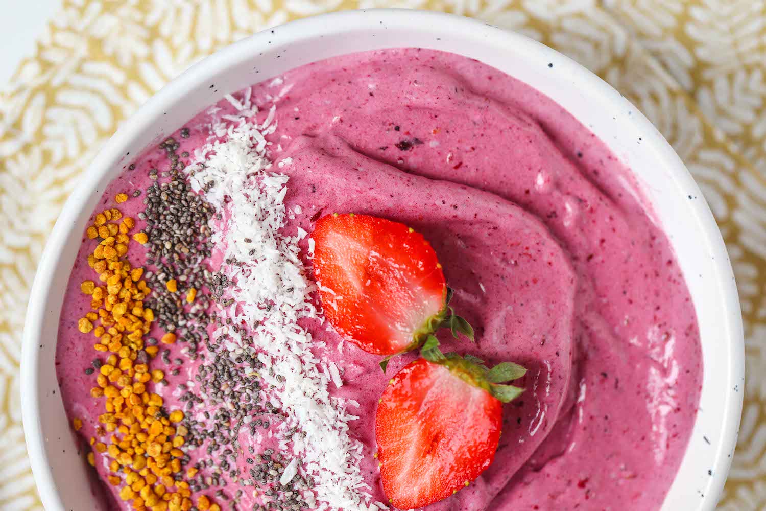 Vegan Protein Smoothie Berry Bowl - Roshni Sanghvi