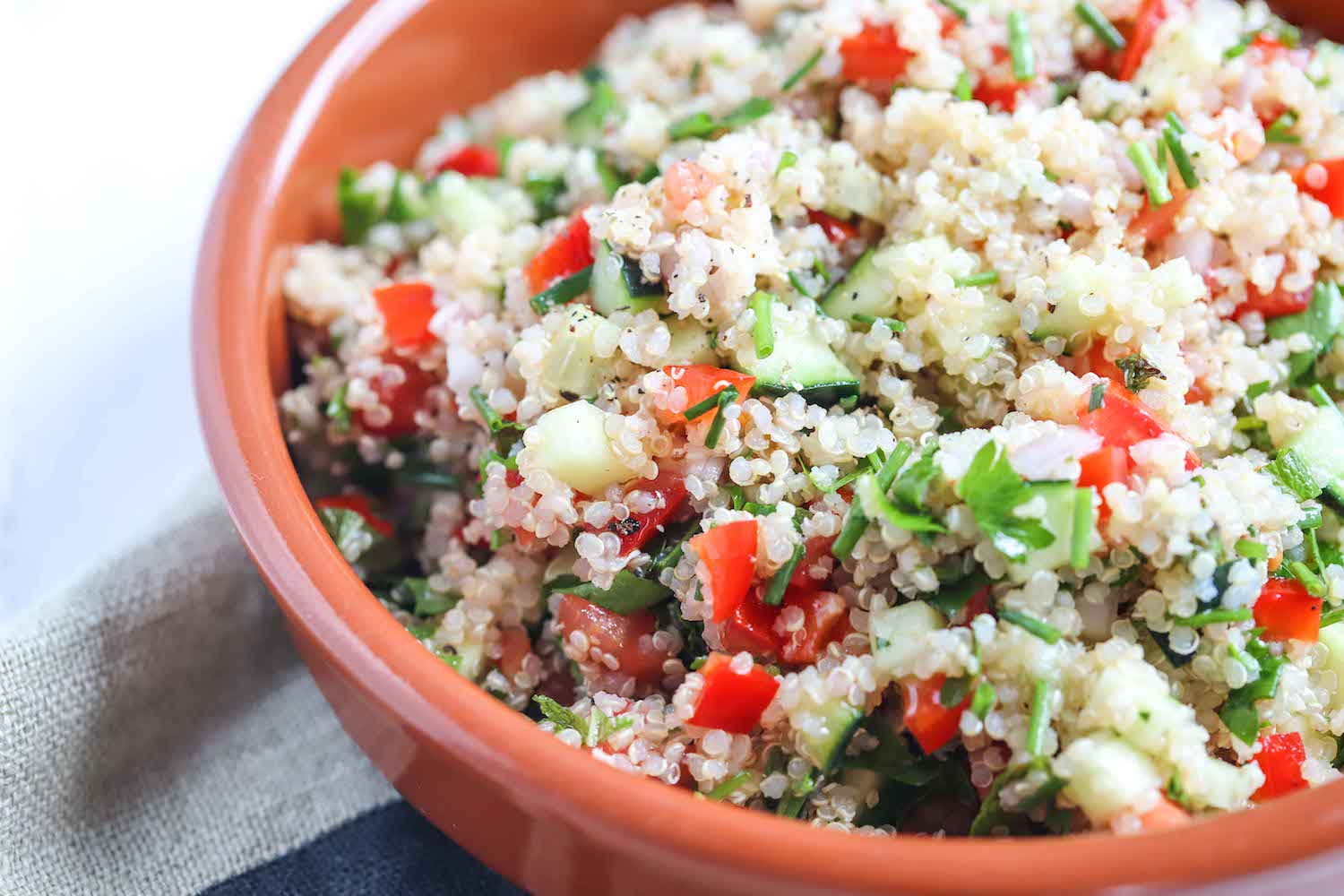 Vegan Quinoa Tabbouleh Recipe - Roshni Sanghvi