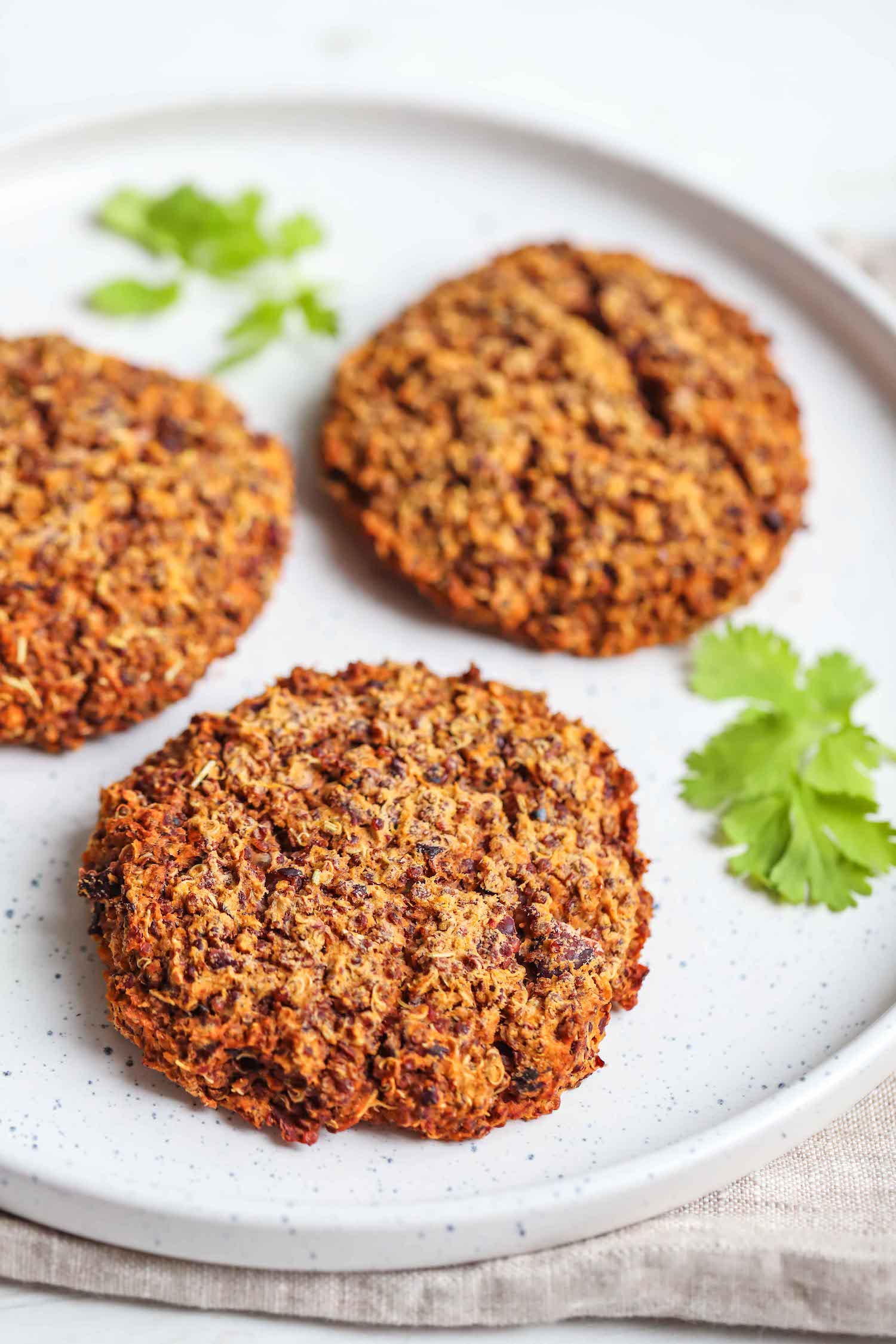 Vegan Sweet Potato Quinoa Burger - Roshni Sanghvi