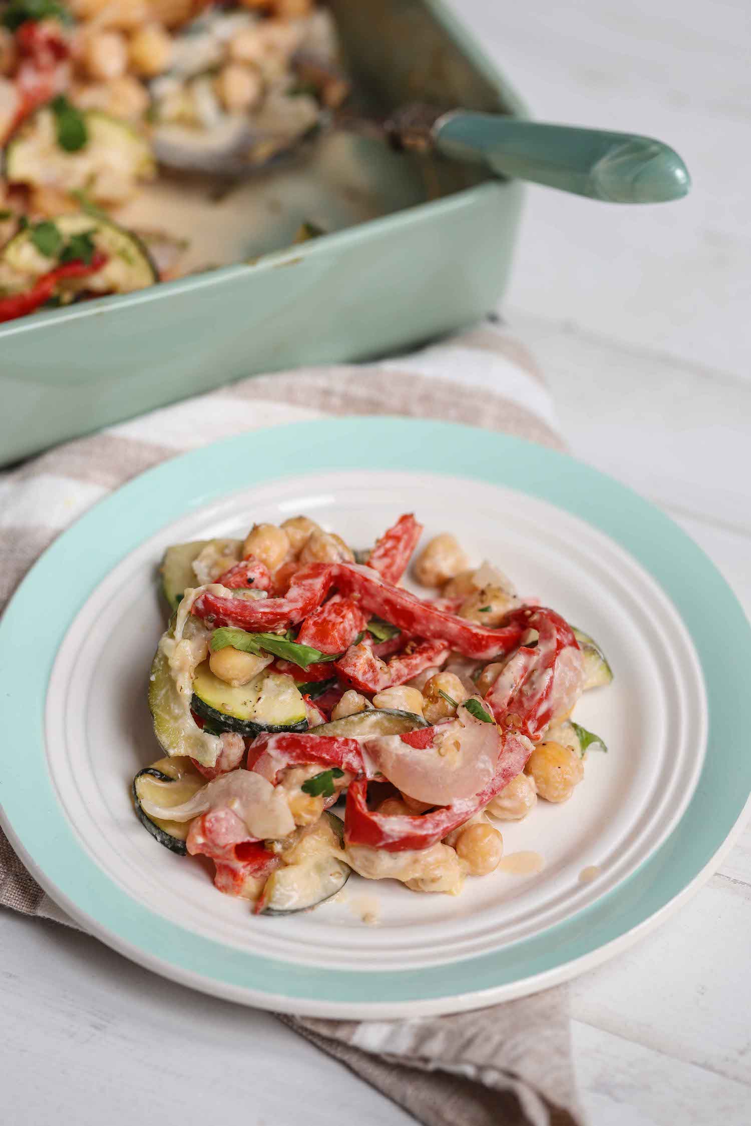 Veggies & Tahini Tray Bake Recipe - Roshni Sanghvi