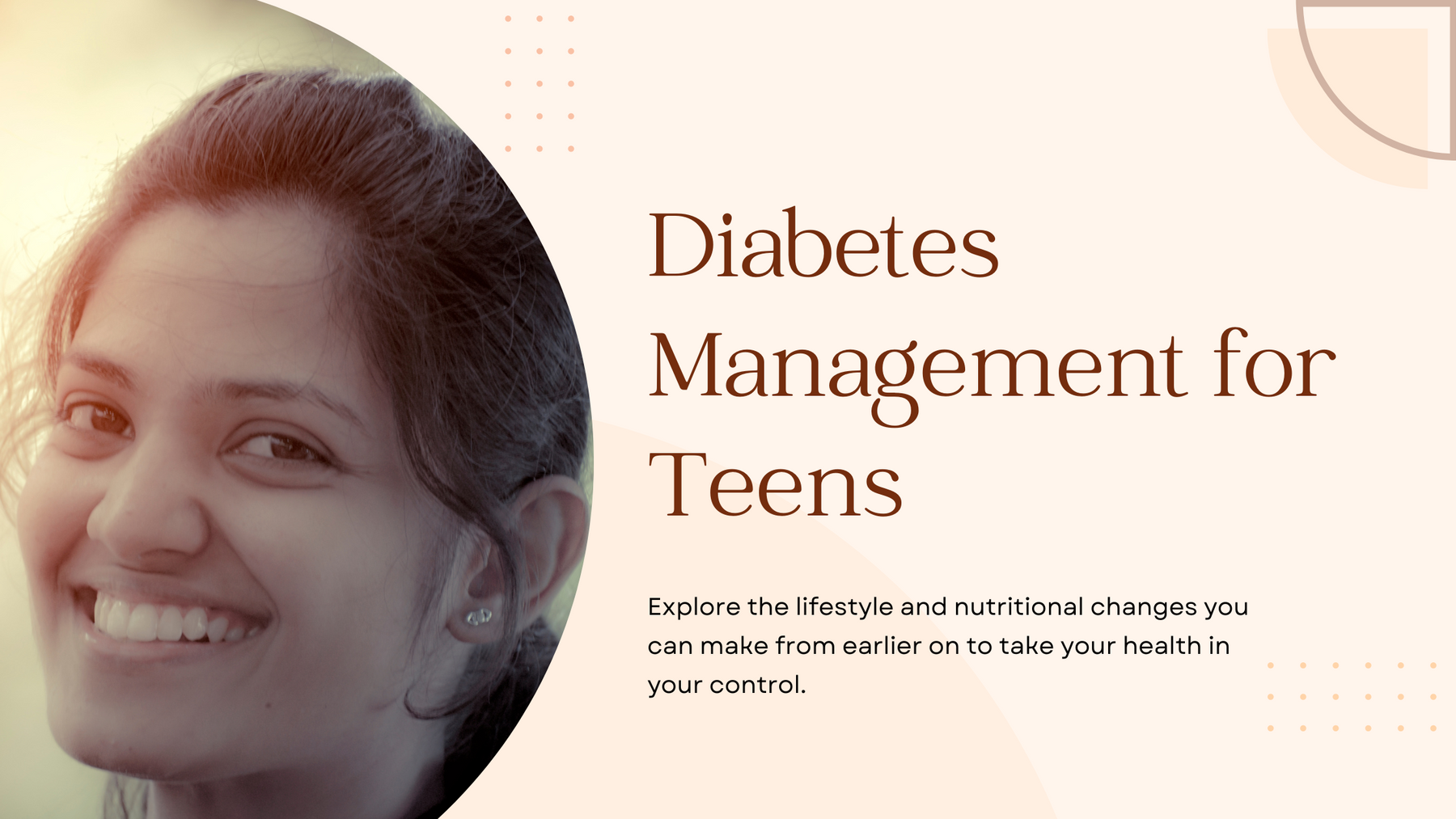 Diabetes Management for Teens with Lifestyle Modification.