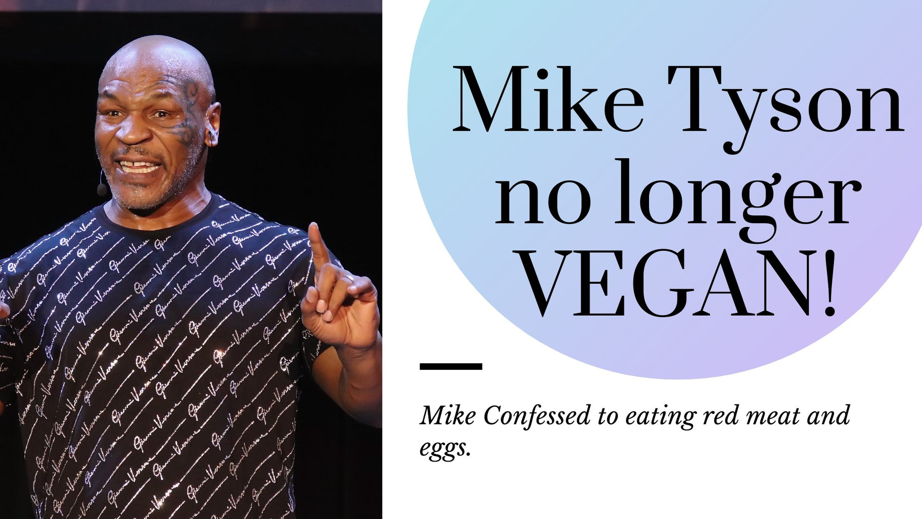 Mike Tyson Confessed To Not Being Vegan Anymore! | Roshni Sanghvi