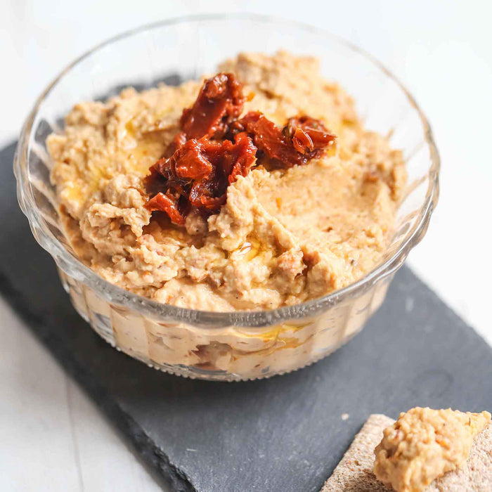 Sundried Tomato Hummus Recipe - Roshni Sanghvi