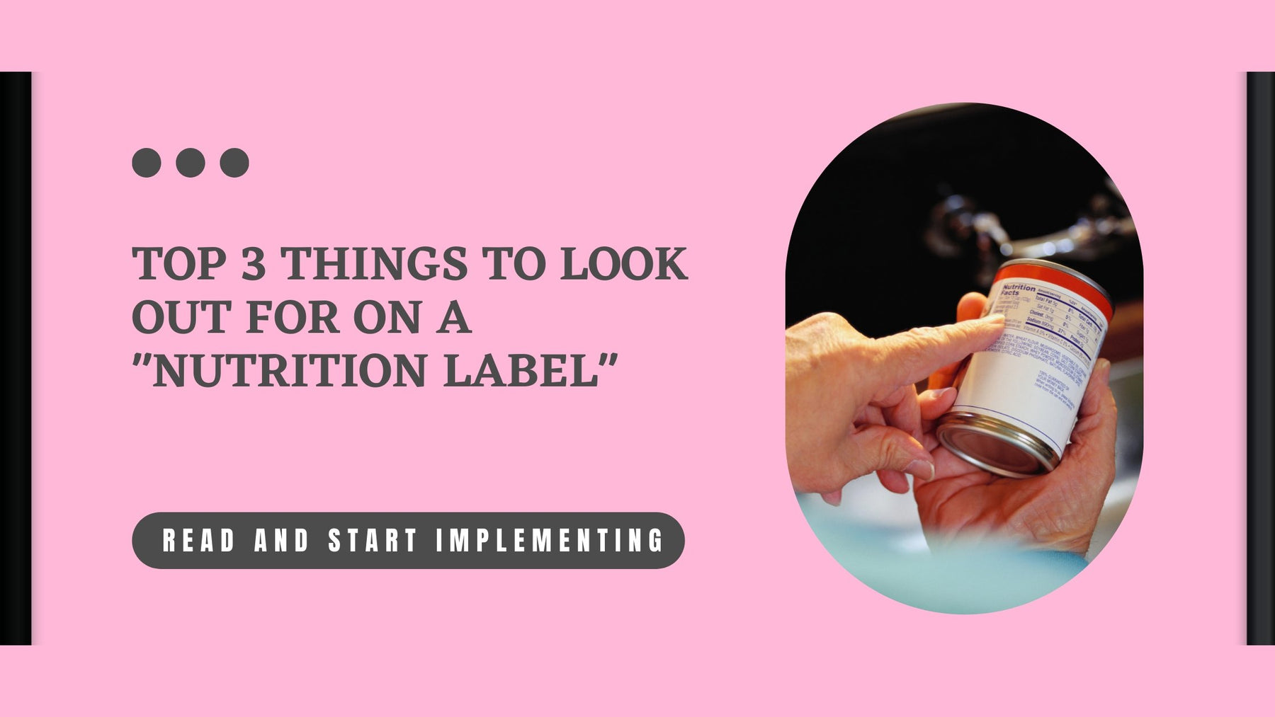 Top three things to look out for on a Nutrition Label. - Roshni Sanghvi