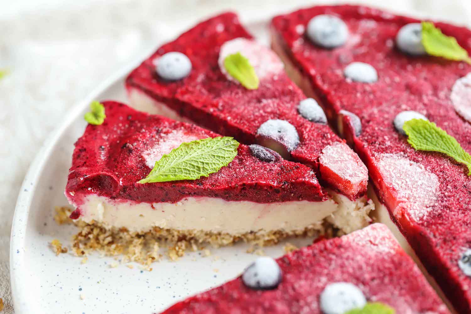 Vegan Berry Cheesecake - Roshni Sanghvi