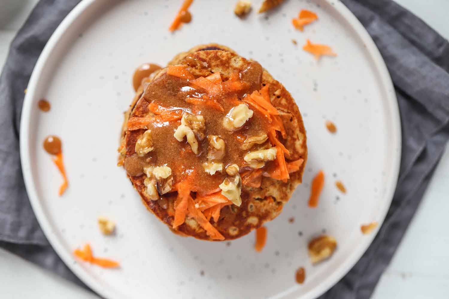 Vegan Carrot Caramel Pancake Recipes - Roshni Sanghvi