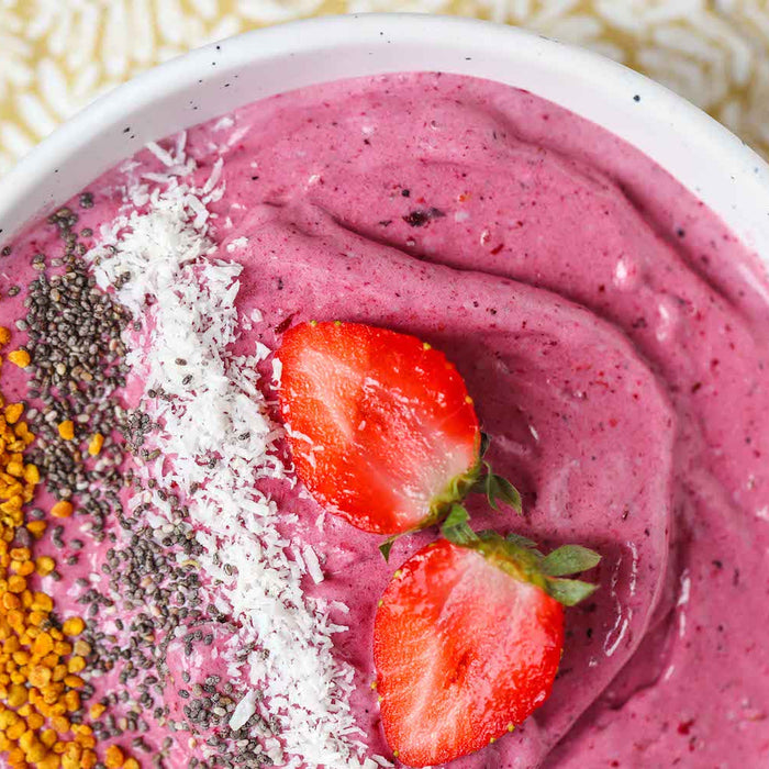 Vegan Protein Smoothie Berry Bowl - Roshni Sanghvi