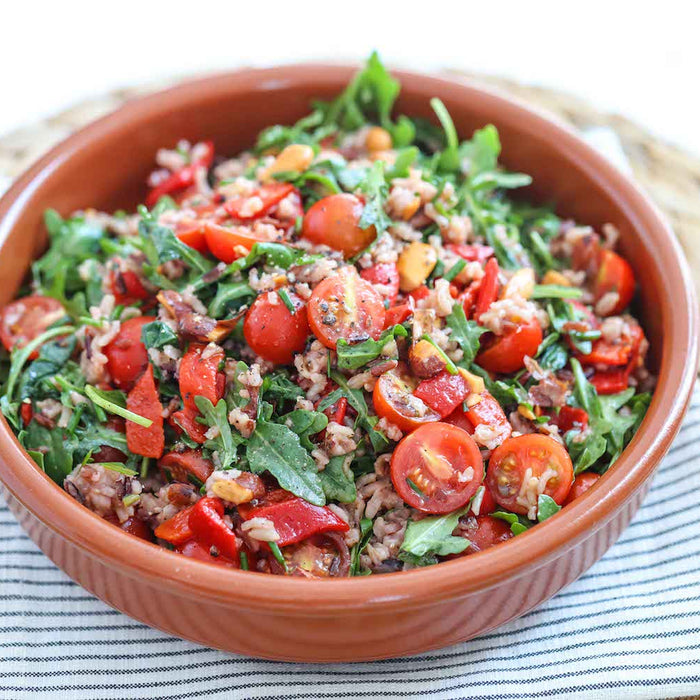 Vegan Rice and Balsamic Salad Recipe - Roshni Sanghvi